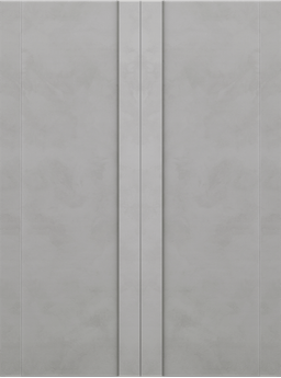 AVON 01 LIGHT URBAN DOUBLE INVISIBLE METAL FRAME BELLDINNI MODERN INTERIOR DOOR - 2