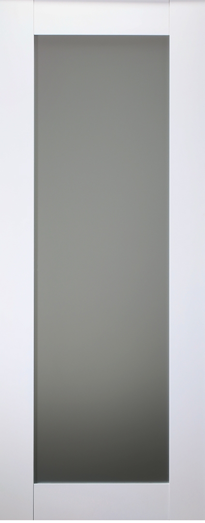 SMART PRO 207 VETRO POLAR WHITE SLAB BELLDINNI MODERN INTERIOR DOOR - 2