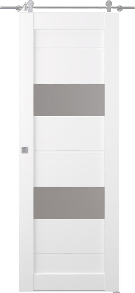 VITA VETRO BIANCO NOBLE BARN BELLDINNI MODERN INTERIOR DOOR - 4