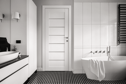 ALBA SNOW WHITE INVISIBLE METAL FRAME BELLDINNI MODERN INTERIOR DOOR - 3