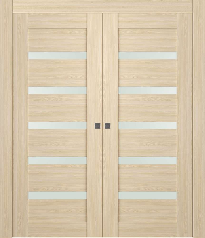 AVON 07-04 VETRO LOIRE ASH DOUBLE POCKET DOORS BELLDINNI MODERN INTERIOR DOOR - 1