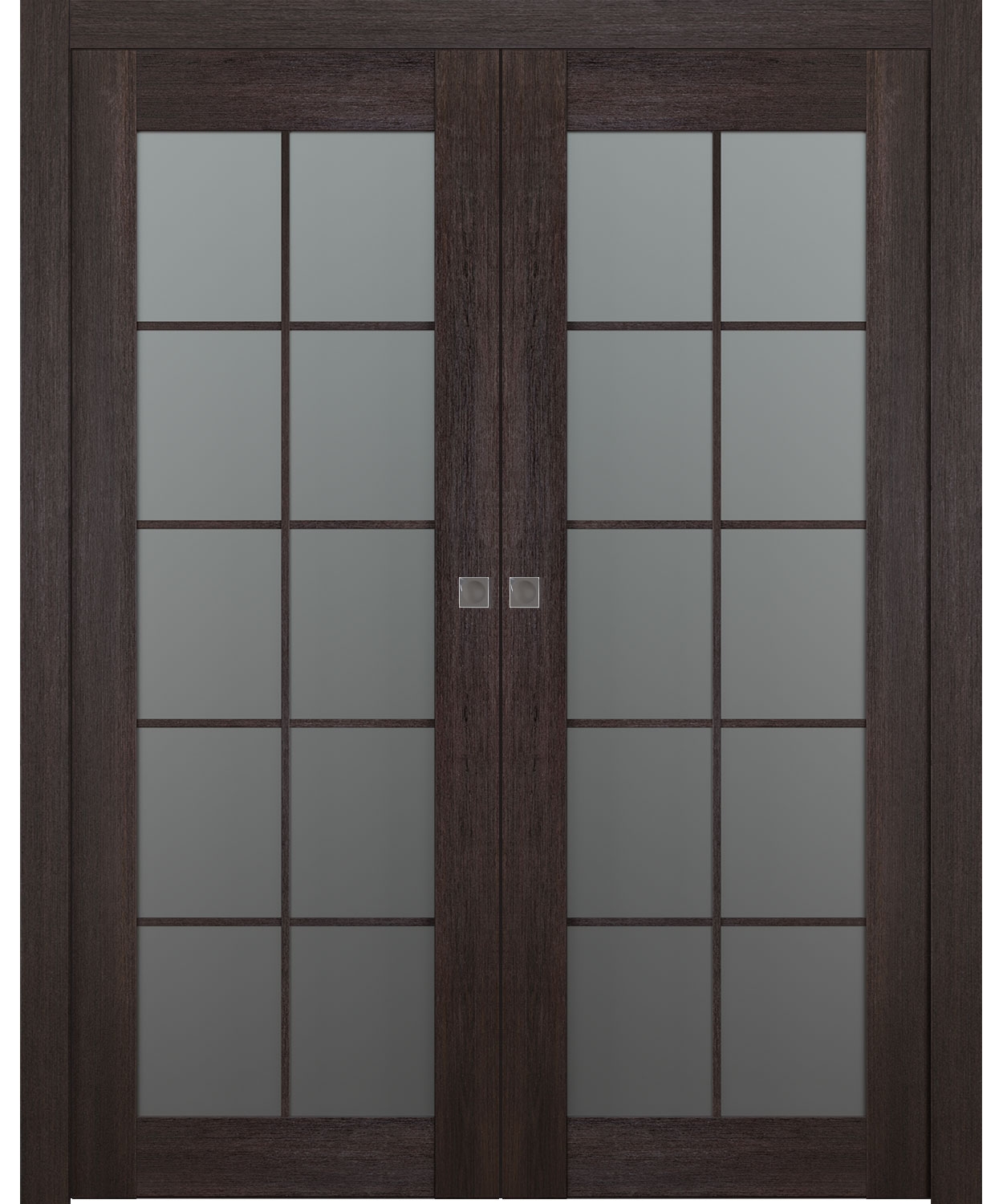 AVON 10 LITE VETRO VERALINGA OAK DOUBLE POCKET BELLDINNI MODERN INTERIOR DOOR - 1