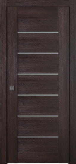 AVON 07-02 VETRO VERALINGA OAK POCKET BELLDINNI MODERN INTERIOR DOOR - 1