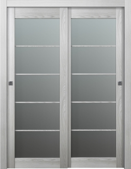 AVON 5 LITE VETRO RIBEIRA ASH BYPASS BELLDINNI MODERN INTERIOR DOOR - 6