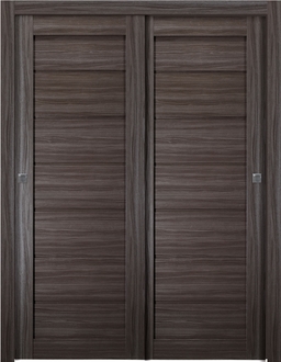 ALDA GRAY OAK BYPASS BELLDINNI MODERN INTERIOR DOOR - 4