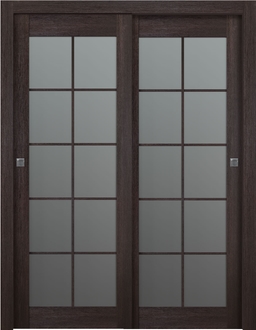 AVON 10 LITE VETRO VERALINGA OAK BYPASS BELLDINNI MODERN INTERIOR DOOR - 3