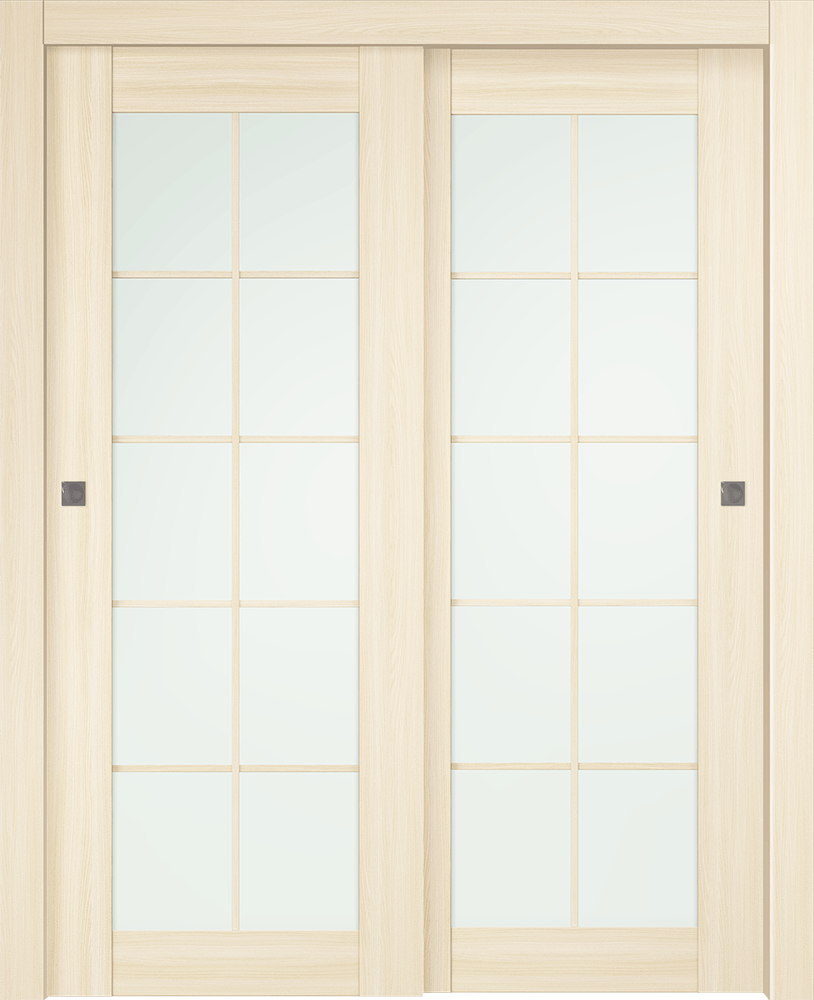 AVON 10 LITE VETRO LOIRE ASH BYPASS BELLDINNI MODERN INTERIOR DOOR - 1