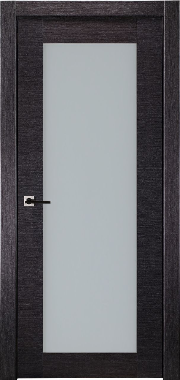 AVANTI 207 VETRO BLACK APRICOT SWING BELLDINNI MODERN INTERIOR DOOR - 1
