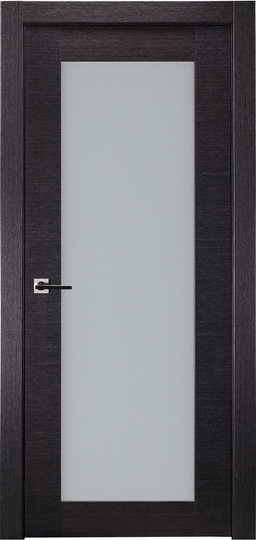 AVANTI 207 VETRO BLACK APRICOT SWING BELLDINNI MODERN INTERIOR DOOR - 1