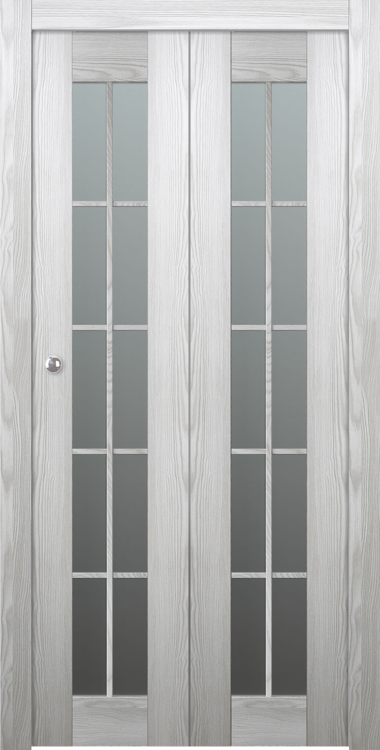 AVON 10 LITE VETRO RIBEIRA ASH BI-FOLD BELLDINNI MODERN INTERIOR DOOR - 2