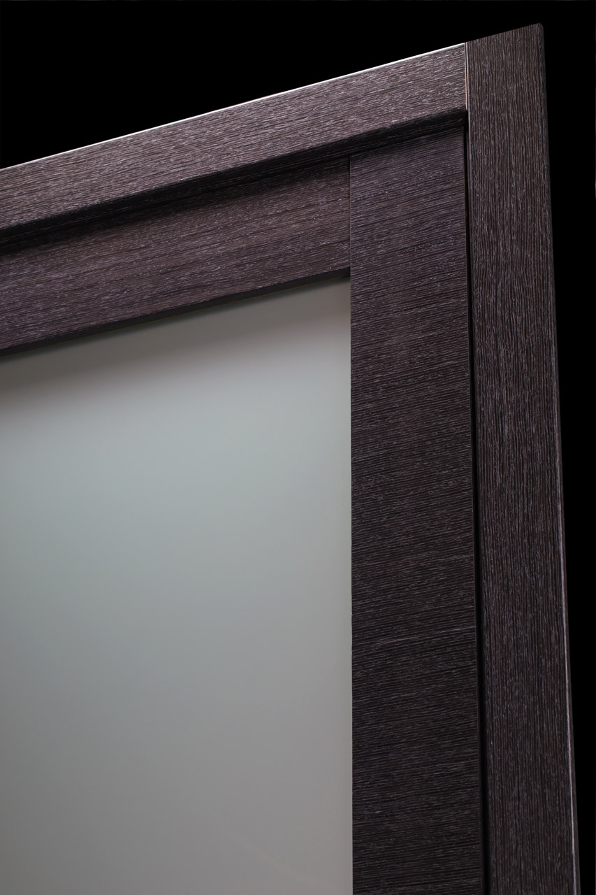 AVANTI 5 LITE VETRO BLACK APRICOT DOUBLE POCKET BELLDINNI MODERN INTERIOR DOOR - 4