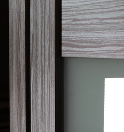 PALLADIO 5 LITE VETRO GRAY OAK BYPASS BELLDINNI MODERN INTERIOR DOOR - 3