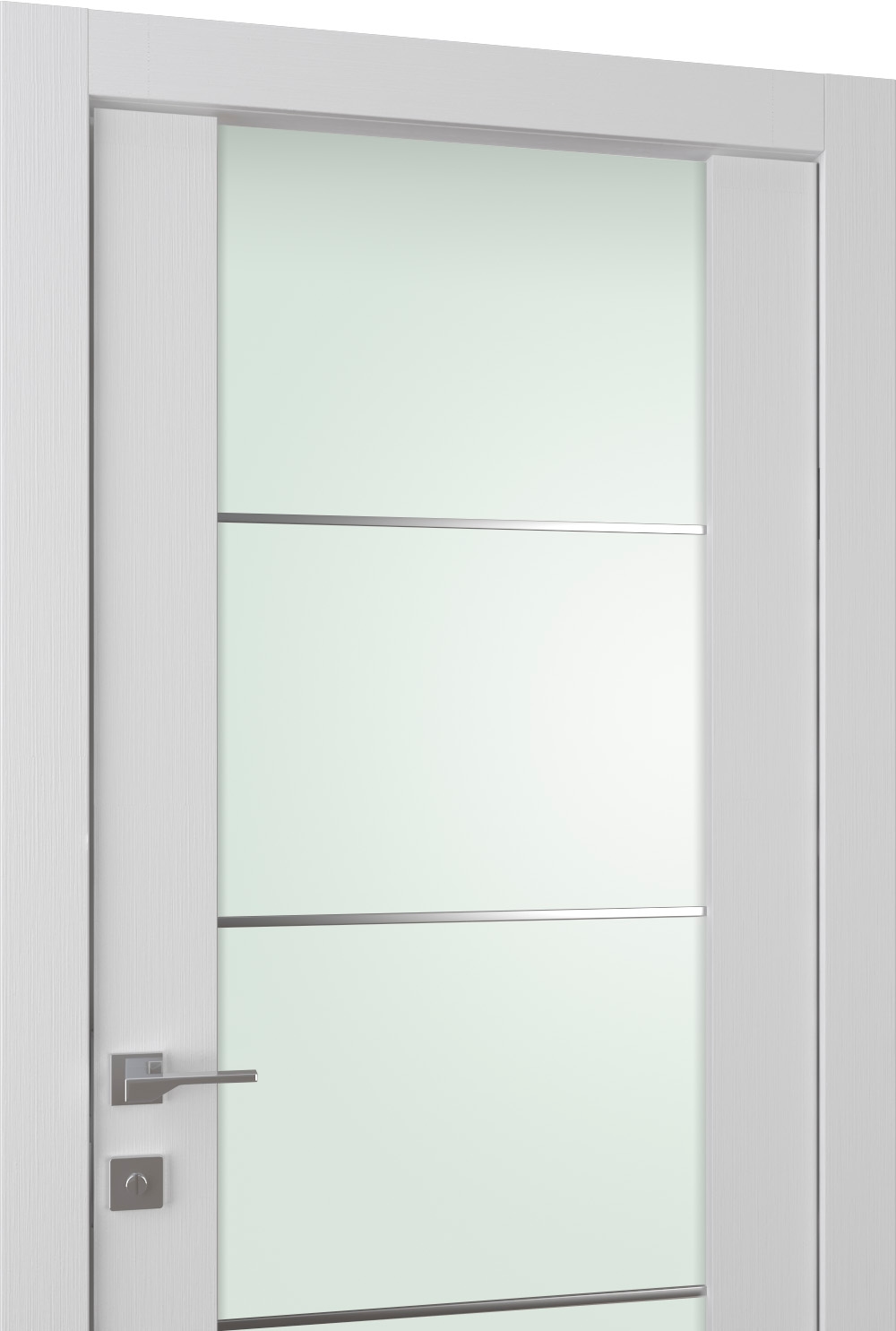 PALLADIO 202 4H VETRO BIANCO NOBLE SWING BELLDINNI MODERN INTERIOR DOOR - 3