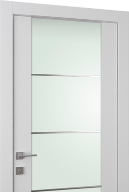 PALLADIO 202 4H VETRO BIANCO NOBLE SWING BELLDINNI MODERN INTERIOR DOOR - 3