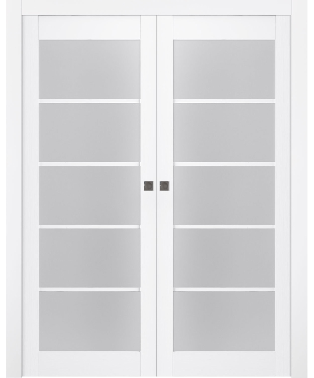 PALLADIO 5 LITE VETRO BIANCO NOBLE DOUBLE POCKET BELLDINNI MODERN INTERIOR DOOR - 1