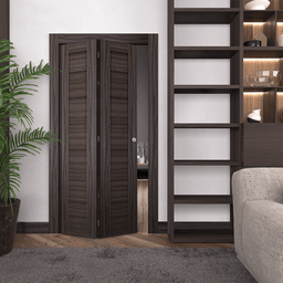 ALDA GRAY OAK BI-FOLD BELLDINNI MODERN INTERIOR DOOR - 2