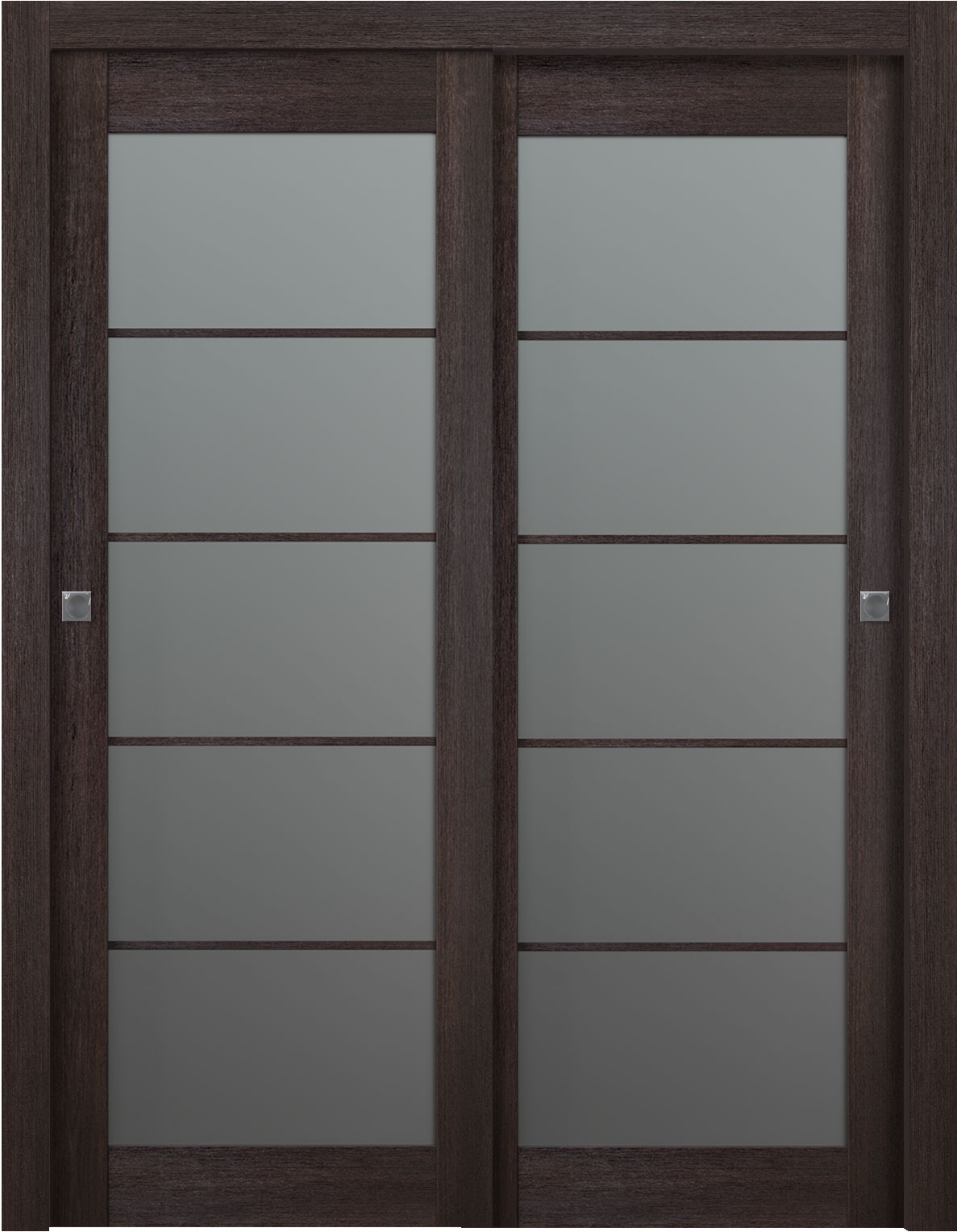 AVON 5 LITE VETRO VERALINGA OAK BYPASS BELLDINNI MODERN INTERIOR DOOR - 3