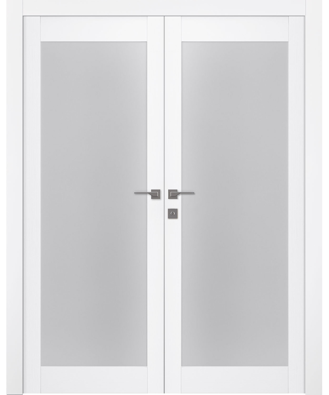PALLADIO 207 VETRO BIANCO NOBLE DOUBLE BELLDINNI MODERN INTERIOR DOOR - 4
