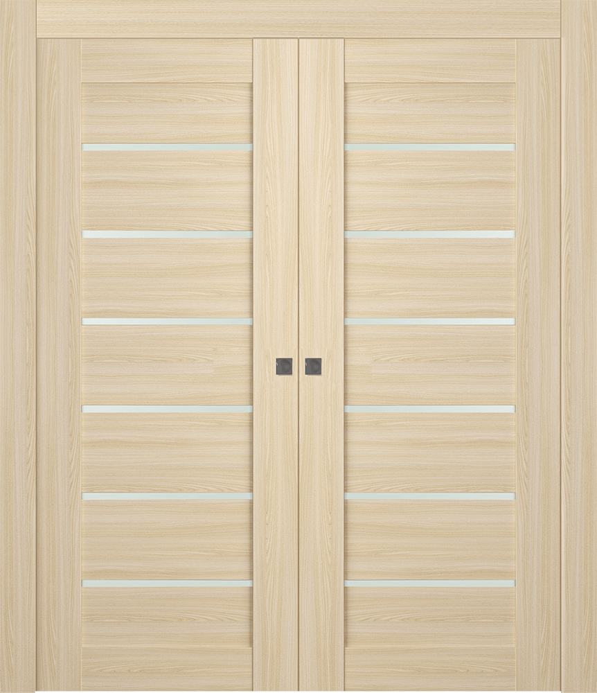 AVON 07-02 VETRO LOIRE ASH DOUBLE POCKET DOORS BELLDINNI MODERN INTERIOR DOOR - 1