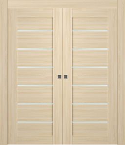AVON 07-02 VETRO LOIRE ASH DOUBLE POCKET DOORS BELLDINNI MODERN INTERIOR DOOR - 1