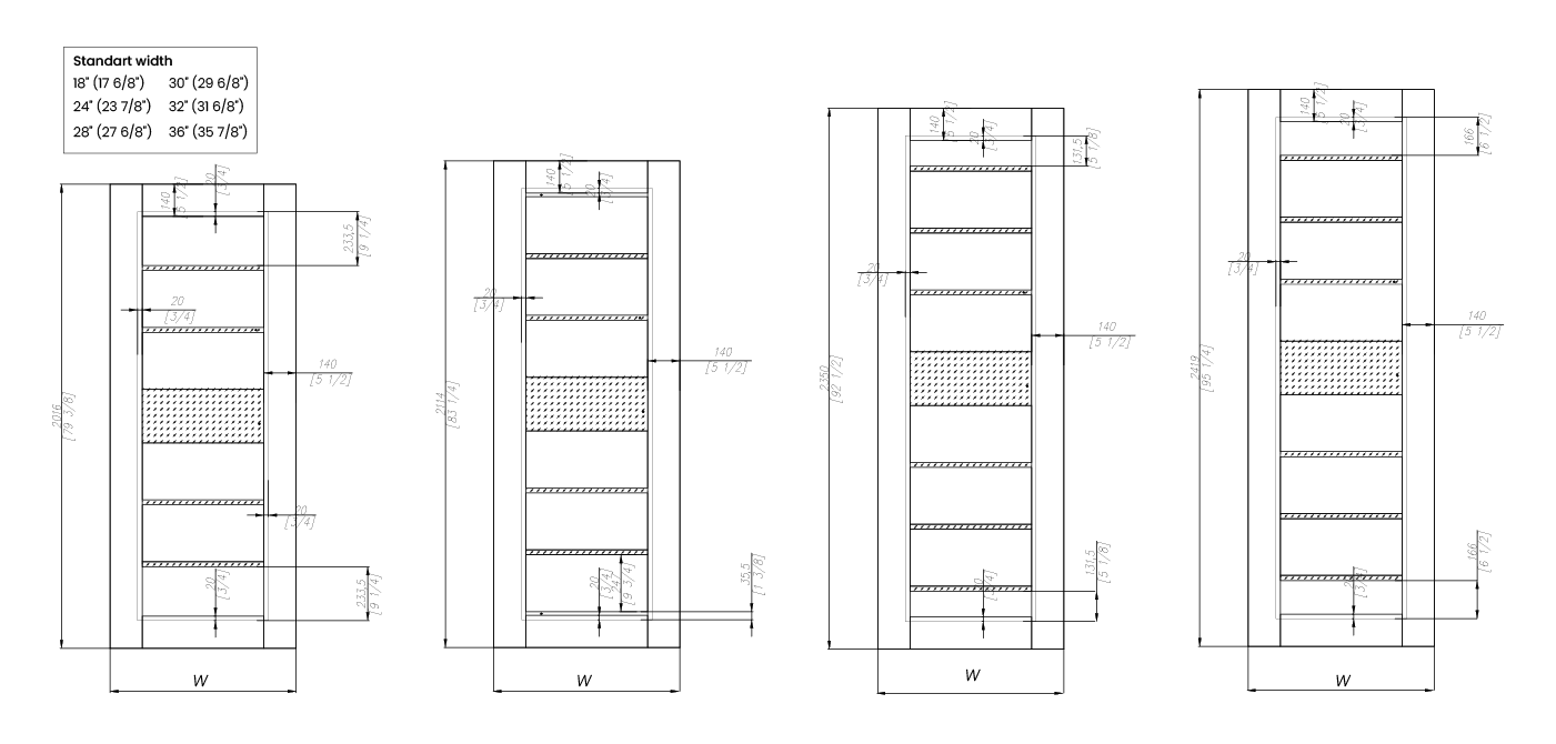 AVON 07-06 VETRO VERALINGA OAK SLAB BELLDINNI MODERN INTERIOR DOOR - 4