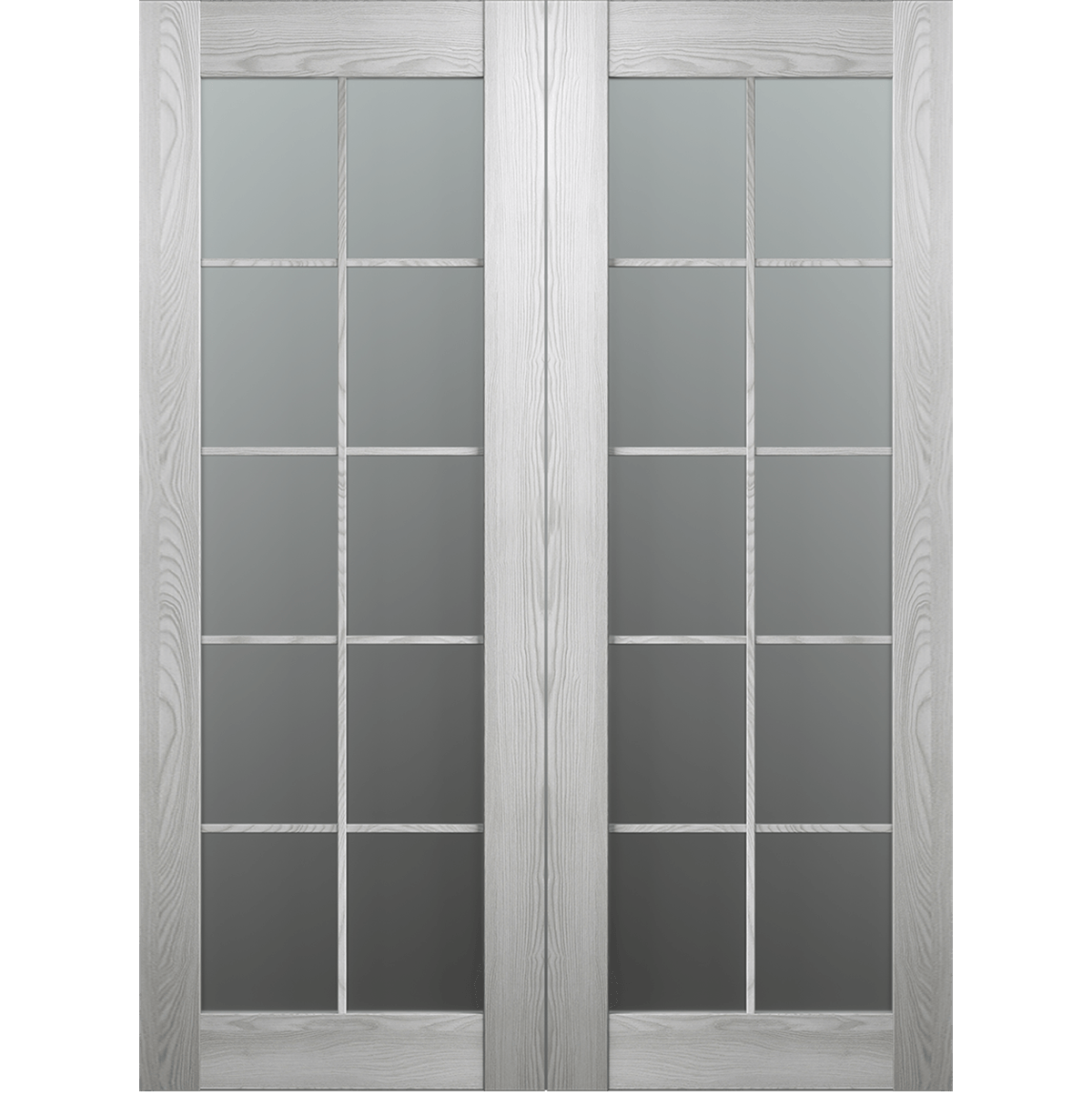 AVON 10 LITE VETRO RIBEIRA ASH DOUBLE BELLDINNI MODERN INTERIOR DOOR - 4