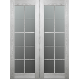 AVON 10 LITE VETRO RIBEIRA ASH DOUBLE BELLDINNI MODERN INTERIOR DOOR - 4