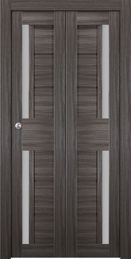 ESTA VETRO GRAY OAK BI-FOLD BELLDINNI MODERN INTERIOR DOOR - 1