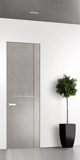 AVON 01 1H LIGHT URBAN DOUBLE INVISIBLE METAL FRAME BELLDINNI MODERN INTERIOR DOOR - 1
