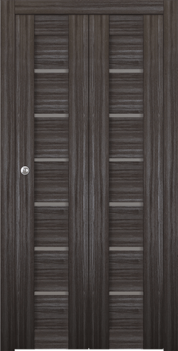 ALBA GRAY OAK BI-FOLD BELLDINNI MODERN INTERIOR DOOR - 1
