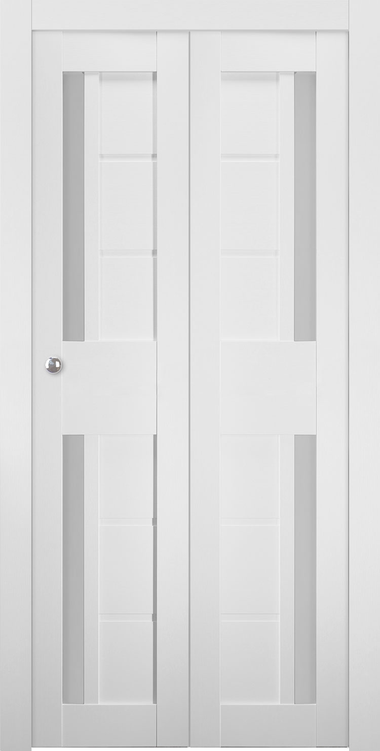 ESTA VETRO BIANCO NOBLE BI-FOLD BELLDINNI MODERN INTERIOR DOOR - 3