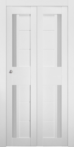 ESTA VETRO BIANCO NOBLE BI-FOLD BELLDINNI MODERN INTERIOR DOOR - 3