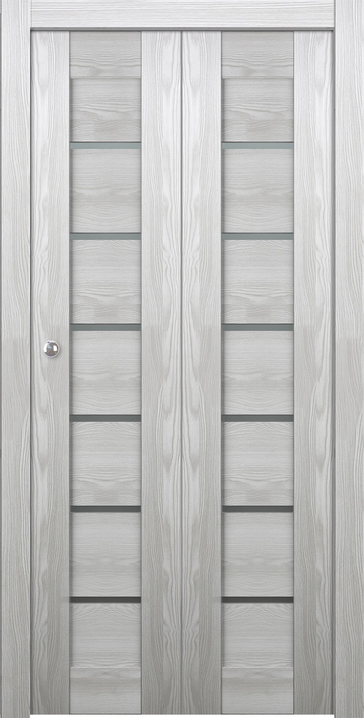 AVON 07-02 VETRO RIBEIRA ASH BI-FOLD BELLDINNI MODERN INTERIOR DOOR - 1