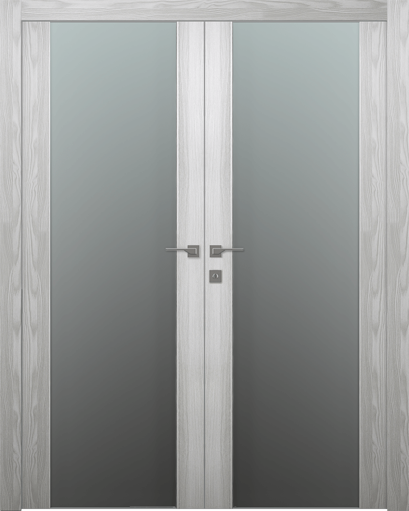 AVON 202 VETRO RIBEIRA ASH DOUBLE BELLDINNI MODERN INTERIOR DOOR - 1