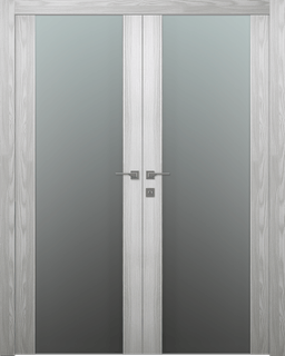 AVON 202 VETRO RIBEIRA ASH DOUBLE BELLDINNI MODERN INTERIOR DOOR - 1