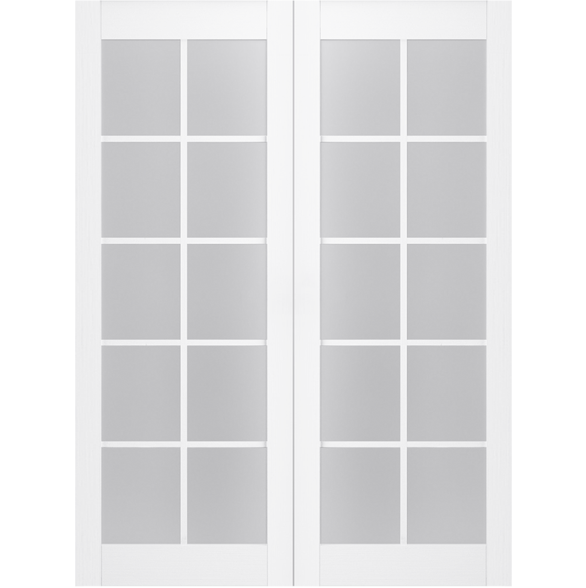PALLADIO 10 LITE VETRO BIANCO NOBLE DOUBLE POCKET BELLDINNI MODERN INTERIOR DOOR - 5