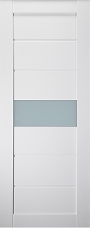 EDNA VETRO BIANCO NOBLE SLAB BELLDINNI MODERN INTERIOR DOOR - 1