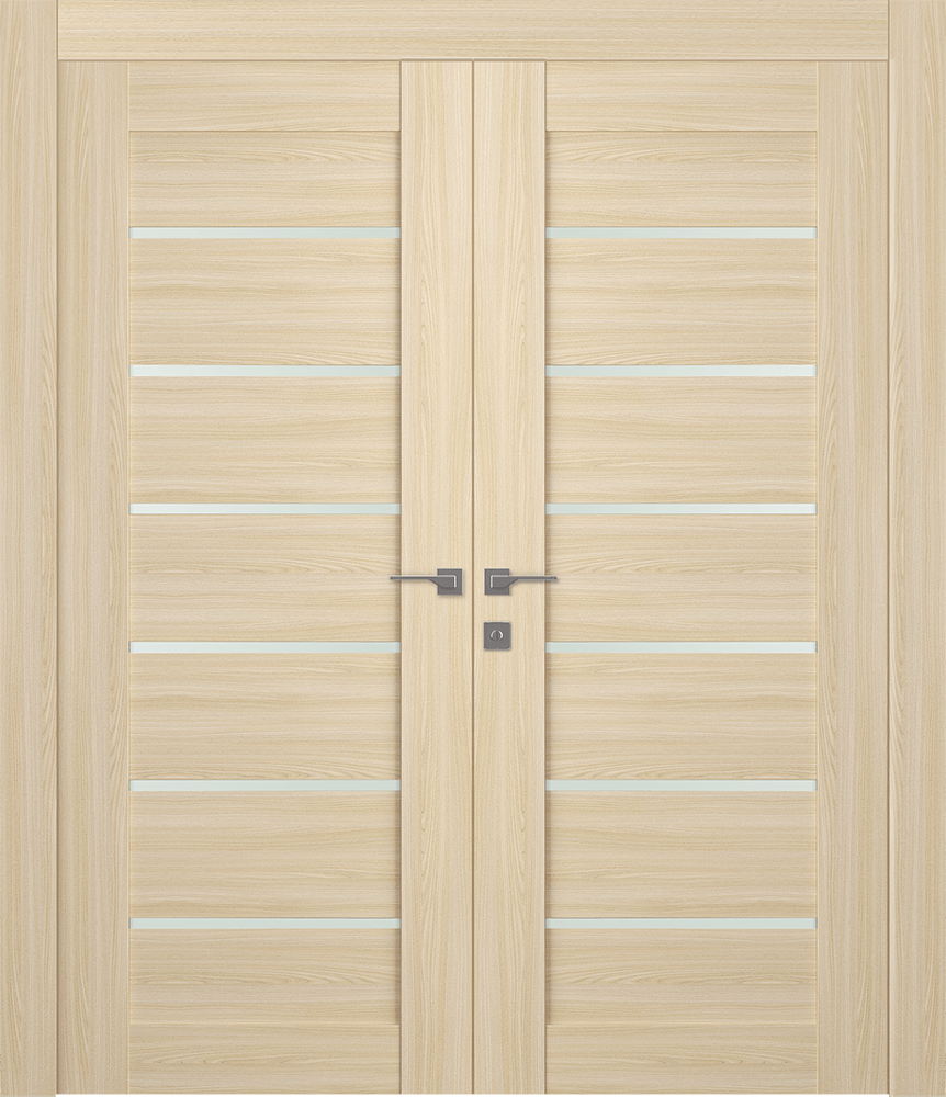 AVON 07-02 VETRO LOIRE ASH DOUBLE DOORS BELLDINNI MODERN INTERIOR DOOR - 2