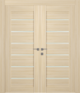 AVON 07-02 VETRO LOIRE ASH DOUBLE DOORS BELLDINNI MODERN INTERIOR DOOR - 2