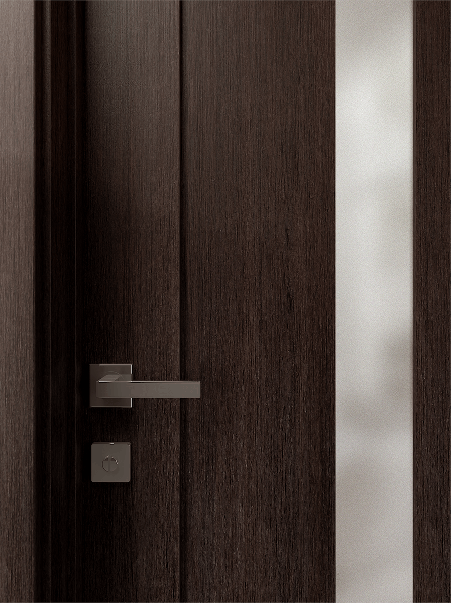 AVON 101 VETRO VERALINGA OAK DOUBLE INVISIBLE METAL FRAME BELLDINNI MODERN INTERIOR DOOR - 3