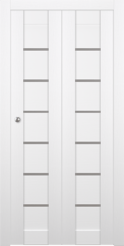 ALBA BIANCO NOBLE BI-FOLD BELLDINNI MODERN INTERIOR DOOR - 1