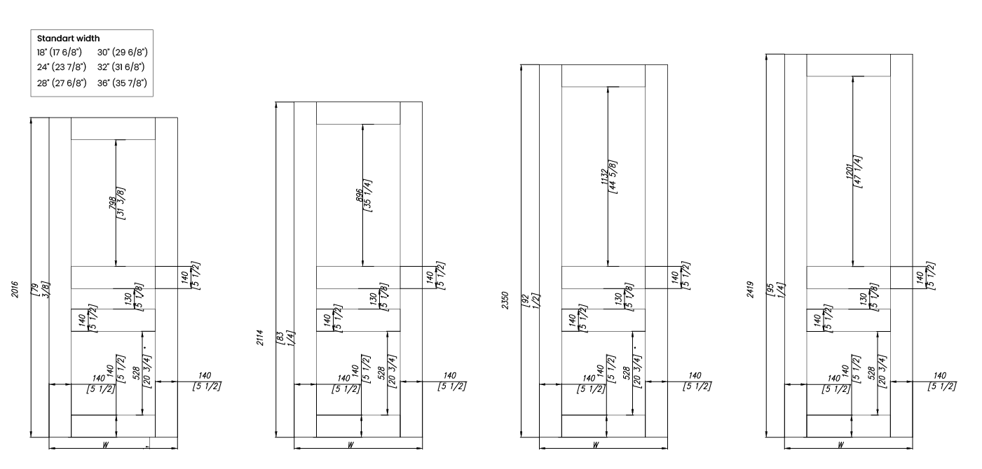 AVON 07 2R VERALINGA OAK BYPASS DOORS BELLDINNI MODERN INTERIOR DOOR - 7