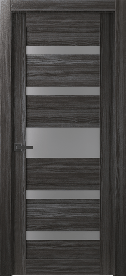 GINA VETRO GRAY OAK SWING DOORS BELLDINNI MODERN INTERIOR DOOR - 1