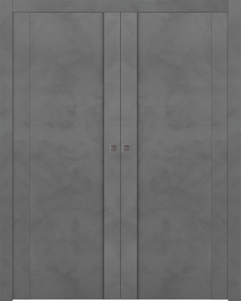 AVON 01 DARK URBAN DOUBLE POCKET DOORS BELLDINNI MODERN INTERIOR DOOR - 1