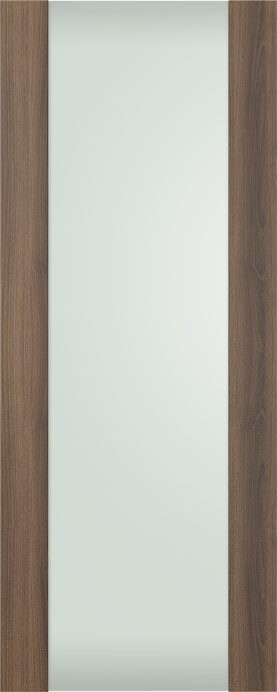 AVON 202 VETRO PECAN NUTWOOD SLAB DOORS BELLDINNI MODERN INTERIOR DOOR - 1