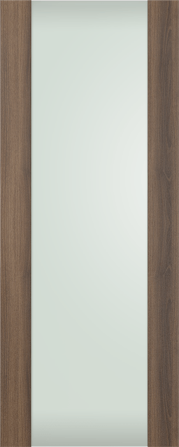 AVON 202 VETRO PECAN NUTWOOD SLAB DOORS BELLDINNI MODERN INTERIOR DOOR - 1