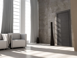 AVANTI 2V BLACK APRICOT DOUBLE BELLDINNI MODERN INTERIOR DOOR - 3