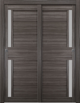 ESTA VETRO GRAY OAK BYPASS BELLDINNI MODERN INTERIOR DOOR - 5