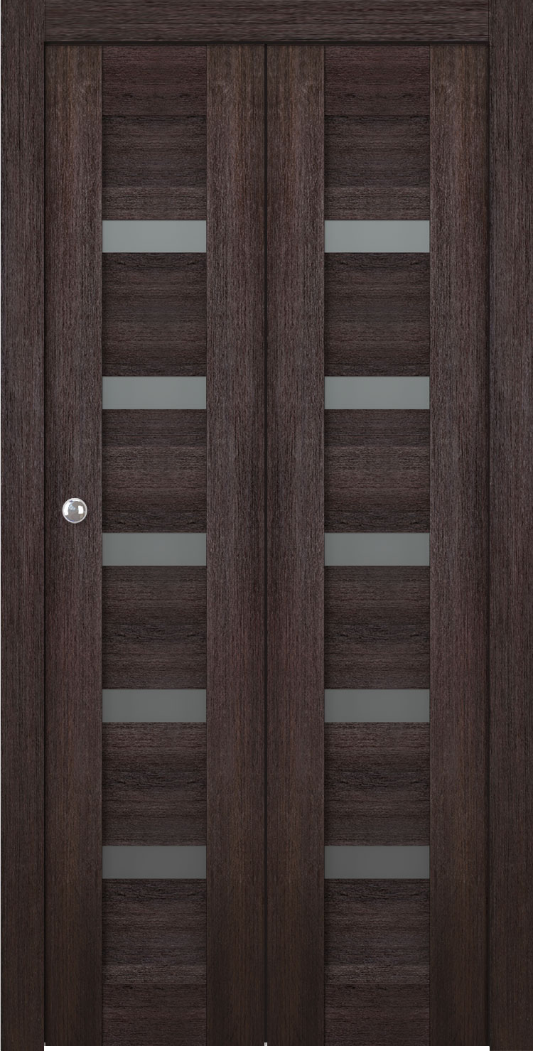 AVON 07-04 VETRO VERALINGA OAK BI-FOLD BELLDINNI MODERN INTERIOR DOOR - 2