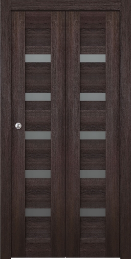AVON 07-04 VETRO VERALINGA OAK BI-FOLD BELLDINNI MODERN INTERIOR DOOR - 2